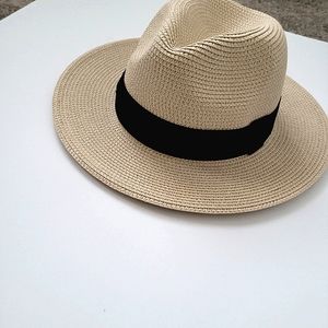 New Solar Escape UV Tan Women Fedora Hat w/ Adjustable Interior Sizing